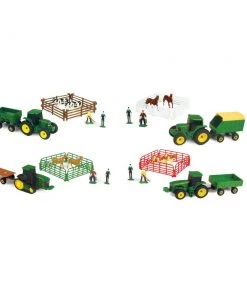 ERTL John Deere Toys, 10-Piece Set, Assortment, 37657V