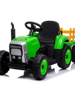 Realtree Farm Tractor with Trailer, 12 Volt Battery Powered Ride On, Green, 05920