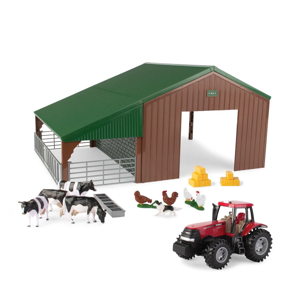 ERTL REPLICA Farm Building Set with CASE Tractor, 47019 3 ERTL REPLICA Farm Building Set with CASE Tractor, 47019