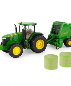 ERTL REPLICA 1/32 JOHN DEERE 7270R With 560R Baler, 47355