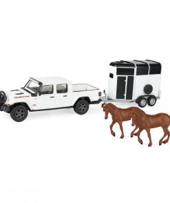 ERTL REPLICA 1/32 Jeep Gladiator Rubicon With Horse Trailer, 47366