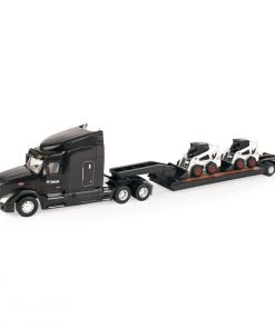 ERTL REPLICA 1/32 Peterbilt Model 579 Lowboy Bobcat Skid Loaders, 47368